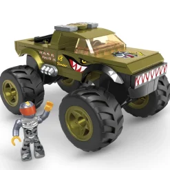 Hot Wheels Conjuntos De Construccion Poderosos Monster Trucks De De Mega* Puzzles Y Construcciones