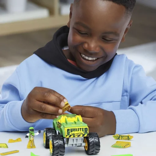 Hot Wheels Conjuntos De Construccion Poderosos Monster Trucks De De Mega* Puzzles Y Construcciones