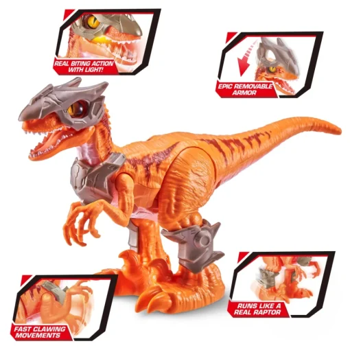 Robo Alive Dino Wars Raptor Acorazado Electronico Con Movimiento Realista* Muñecos Articulados