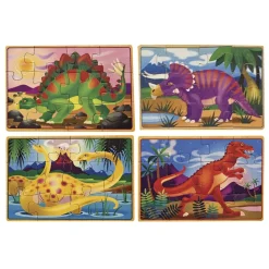 Melissa & Doug Dinosaurs Puzzles In A Box * Preescolar