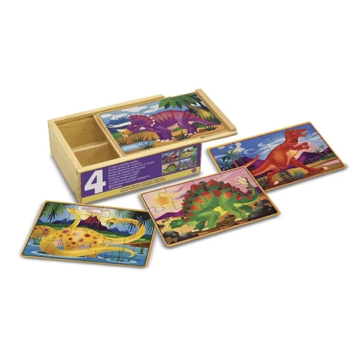 Melissa & Doug Dinosaurs Puzzles In A Box * Preescolar