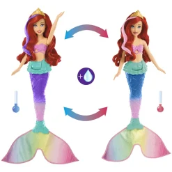 Mattel Disney Princess Ariel Cambia De Color Y Nada * Munecas Y Peluches