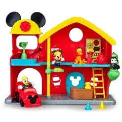 Famosa Estacion De Bomberos De Juguete Con Mickey Mouse, El Pato Donald, Figaro Y Pluto Disney * Preescolar