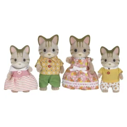 Sylvanian Families Familia Gatos Rayas * Munecas Y Peluches
