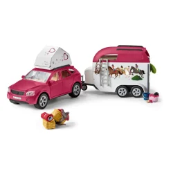 Schleich Figura Aventura Coche Y Remolque Caballos * Muñecos Articulados