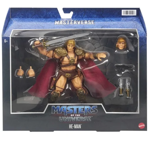 Mattel Figura De Accion He-Man Deluxe Masters Del Universo Motu* Muñecos Articulados