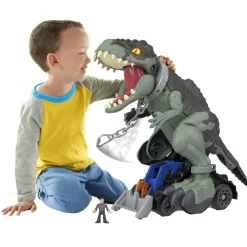 Imaginext Figura Grande De Juguete Articulada Con Luces Dinosaurio Uncaged Jurassic World* Preescolar