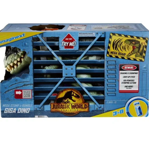 Imaginext Figura Grande De Juguete Articulada Con Luces Dinosaurio Uncaged Jurassic World* Preescolar