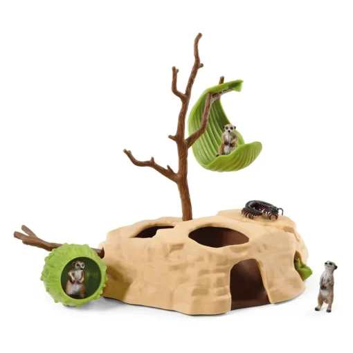 Schleich Figura Monticulo De Suricatas * Muñecos Articulados