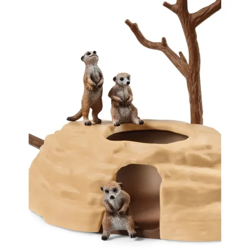 Schleich Figura Monticulo De Suricatas * Muñecos Articulados