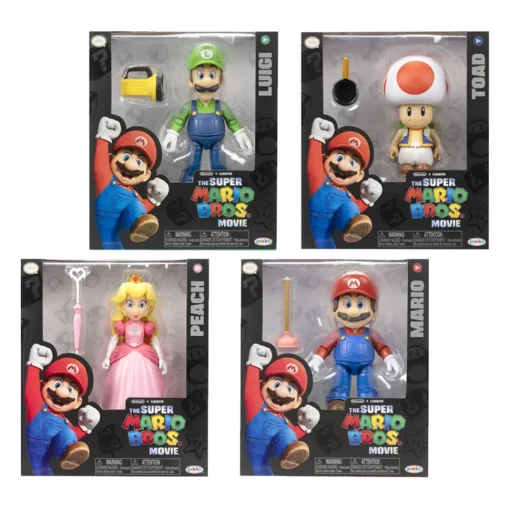 Nintendo Figuras De 13 Cm Articuladas Super Mario Bros La Pelicula* Muñecos Articulados