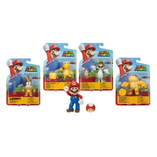Nintendo Figuras De Accion Articuladas Surtidas 10 Cm Serie 33 Super Mario * Muñecos Articulados