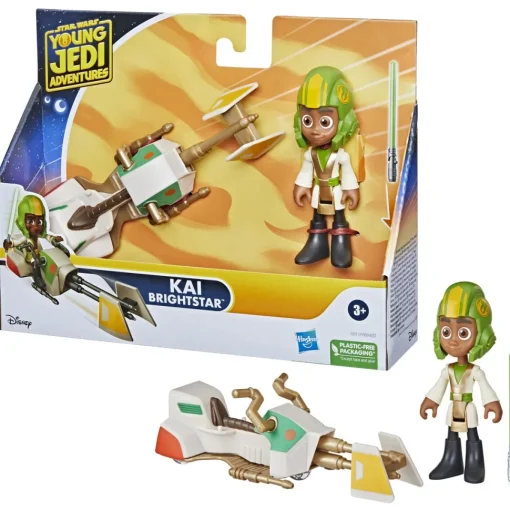 Hasbro Figuras De Accion Surtidas Con Moto Speeder Young Jedi Star Wars * Preescolar