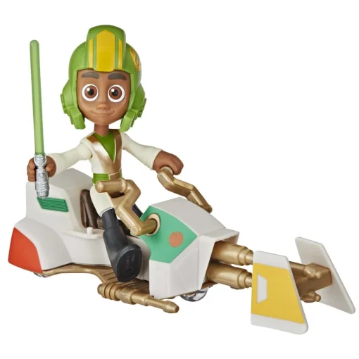 Hasbro Figuras De Accion Surtidas Con Moto Speeder Young Jedi Star Wars * Preescolar