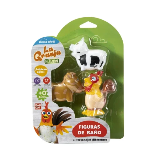 BANDAI Figuras De Bano La Granja De Zenon* Preescolar
