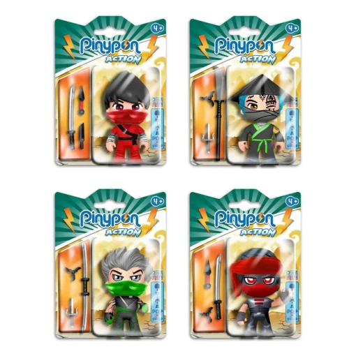 PINYPON ACTION Figuras Ninja * Muñecos Articulados