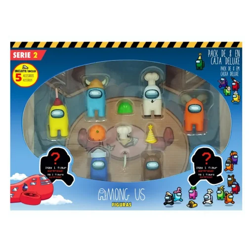 Bizak Figuras Surtido Pack 8 En Caja Deluxe Serie 2 Among Us * Muñecos Articulados