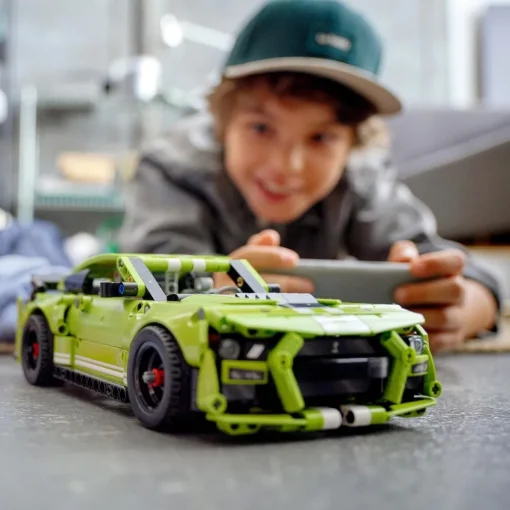 LEGO Ford Mustang Shelby Gt500, Maqueta De Construccion De Coche Retractil, Set De Juguete Con App De Realidad Aumentada, Technic* Puzzles Y Construcciones