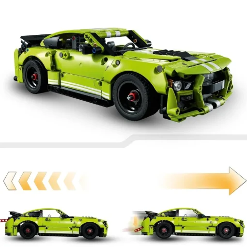 LEGO Ford Mustang Shelby Gt500, Maqueta De Construccion De Coche Retractil, Set De Juguete Con App De Realidad Aumentada, Technic* Puzzles Y Construcciones