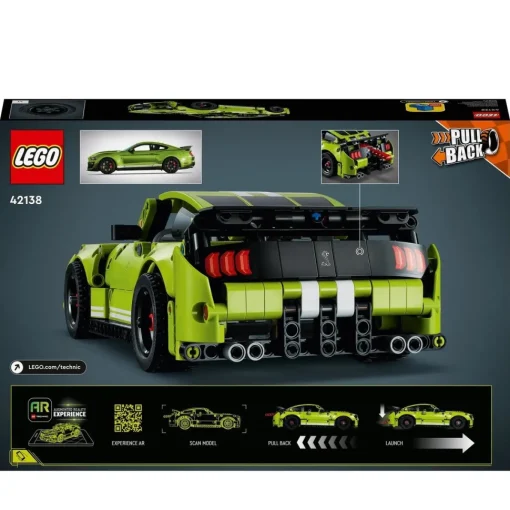 LEGO Ford Mustang Shelby Gt500, Maqueta De Construccion De Coche Retractil, Set De Juguete Con App De Realidad Aumentada, Technic* Puzzles Y Construcciones