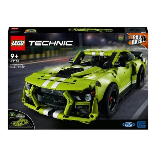 LEGO Ford Mustang Shelby Gt500, Maqueta De Construccion De Coche Retractil, Set De Juguete Con App De Realidad Aumentada, Technic* Puzzles Y Construcciones