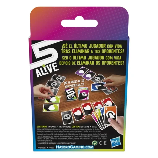 Hasbro Gaming Juego De Cartas Five Alive * Juegos De Mesa