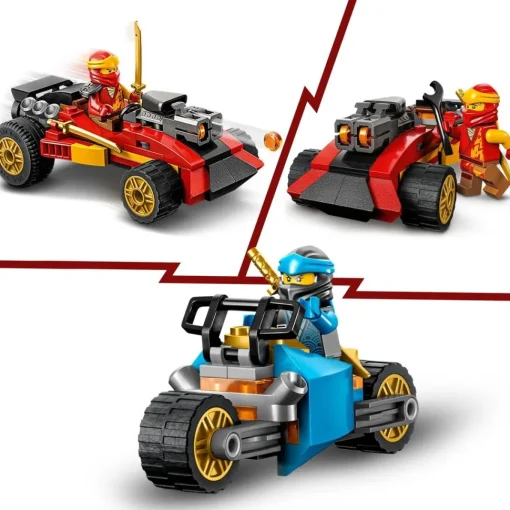 LEGO Juego De Construccion Caja Ninja De Ladrillos Creativos Con Moto Y Coche Ninjago* Puzzles Y Construcciones