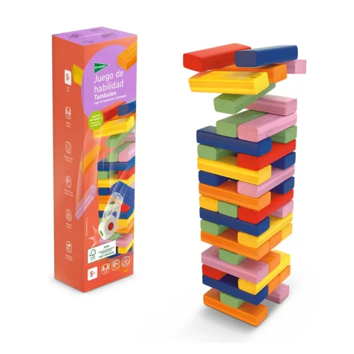 El Corte Inglés Juego De Habilidad De Madera Sostenible Bloques Tambaleo Color El Corte Ingles* Juegos De Mesa