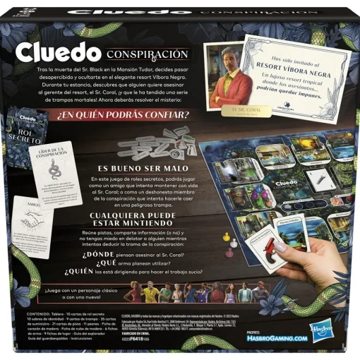 Hasbro Gaming Juego De Mesa Cluedo Conspiracion * Juegos De Mesa