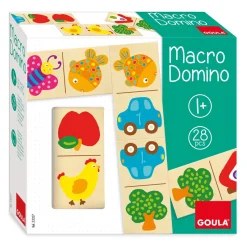 Goula Juego De Mesa Juguete De Madera Macro Domino * Preescolar