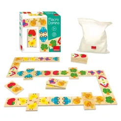 Goula Juego De Mesa Juguete De Madera Macro Domino * Preescolar