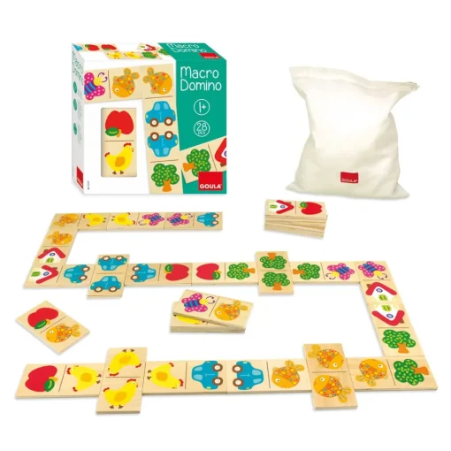 Goula Juego De Mesa Juguete De Madera Macro Domino * Preescolar