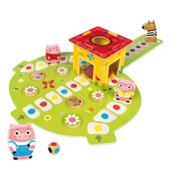 Goula Juego De Mesa Los 3 Cerditos Juguete De Madera * Preescolar