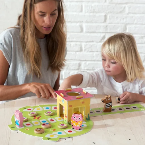 Goula Juego De Mesa Los 3 Cerditos Juguete De Madera * Preescolar