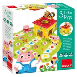 Goula Juego De Mesa Los 3 Cerditos Juguete De Madera * Preescolar