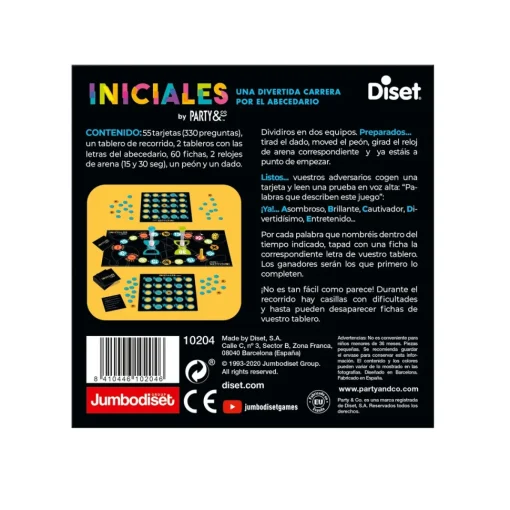 Diset Juego De Mesa Party & Co Iniciales* Juegos De Mesa