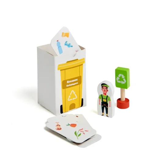 El Corte Inglés Juego De Reciclaje De Madera Sostenible Separar Es Cuidar El Corte Ingles* Preescolar