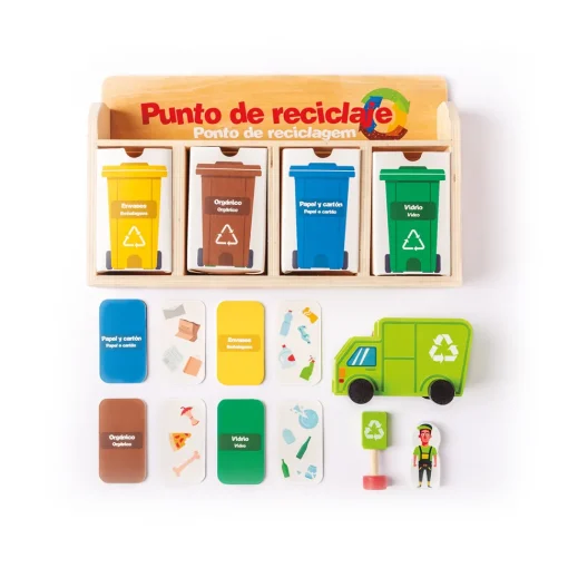 El Corte Inglés Juego De Reciclaje De Madera Sostenible Separar Es Cuidar El Corte Ingles* Preescolar