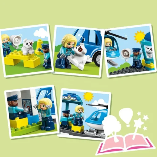 LEGO Juguete De Construccion Comisaria De Policia Y Helicoptero Con Luces Y Sonido Duplo* Puzzles Y Construcciones