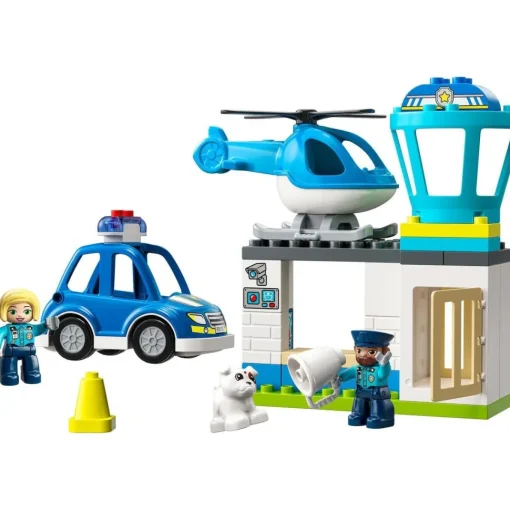 LEGO Juguete De Construccion Comisaria De Policia Y Helicoptero Con Luces Y Sonido Duplo* Puzzles Y Construcciones