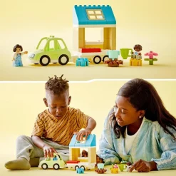 LEGO Juguete De Construccion Educativo Casa Familiar Con Ruedas Y Coche Duplo* Puzzles Y Construcciones