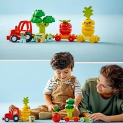 LEGO Juguete De Construccion Educativo Tractor De Frutas Y Verduras Para Aprender Los Colores Duplo* Puzzles Y Construcciones