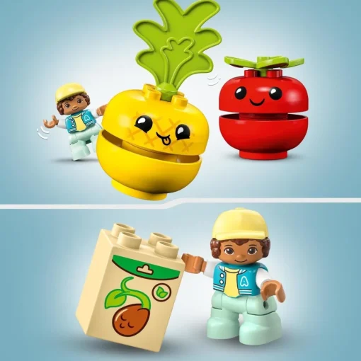 LEGO Juguete De Construccion Educativo Tractor De Frutas Y Verduras Para Aprender Los Colores Duplo* Puzzles Y Construcciones