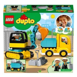 LEGO Juguete De Construccion Educativo Camion Y Excavadora Con Orugas Y Figuras Duplo* Puzzles Y Construcciones