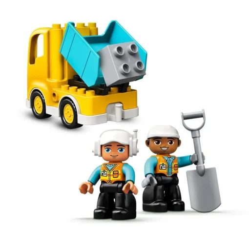 LEGO Juguete De Construccion Educativo Camion Y Excavadora Con Orugas Y Figuras Duplo* Puzzles Y Construcciones