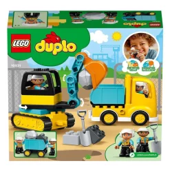 LEGO Juguete De Construccion Educativo Camion Y Excavadora Con Orugas Y Figuras Duplo* Puzzles Y Construcciones