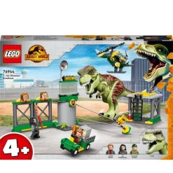 LEGO Juguete De Construccion Fuga Del Dinosaurio T. Rex Con Helicoptero Jurassic World* Puzzles Y Construcciones