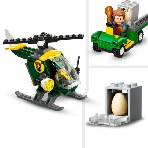 LEGO Juguete De Construccion Fuga Del Dinosaurio T. Rex Con Helicoptero Jurassic World* Puzzles Y Construcciones