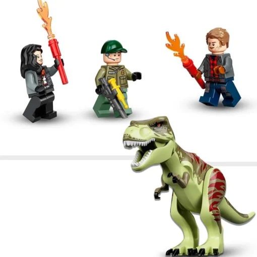 LEGO Juguete De Construccion Fuga Del Dinosaurio T. Rex Con Helicoptero Jurassic World* Puzzles Y Construcciones