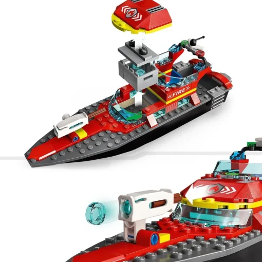 LEGO Juguete De Construccion Lancha De Rescate De Bomberos Y Barco Zodiac Para La Banera City* Puzzles Y Construcciones
